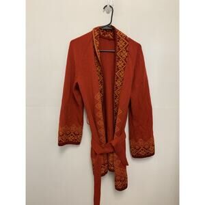 Dale Of Norway Cardigan Womens Orange Nordic Size Large